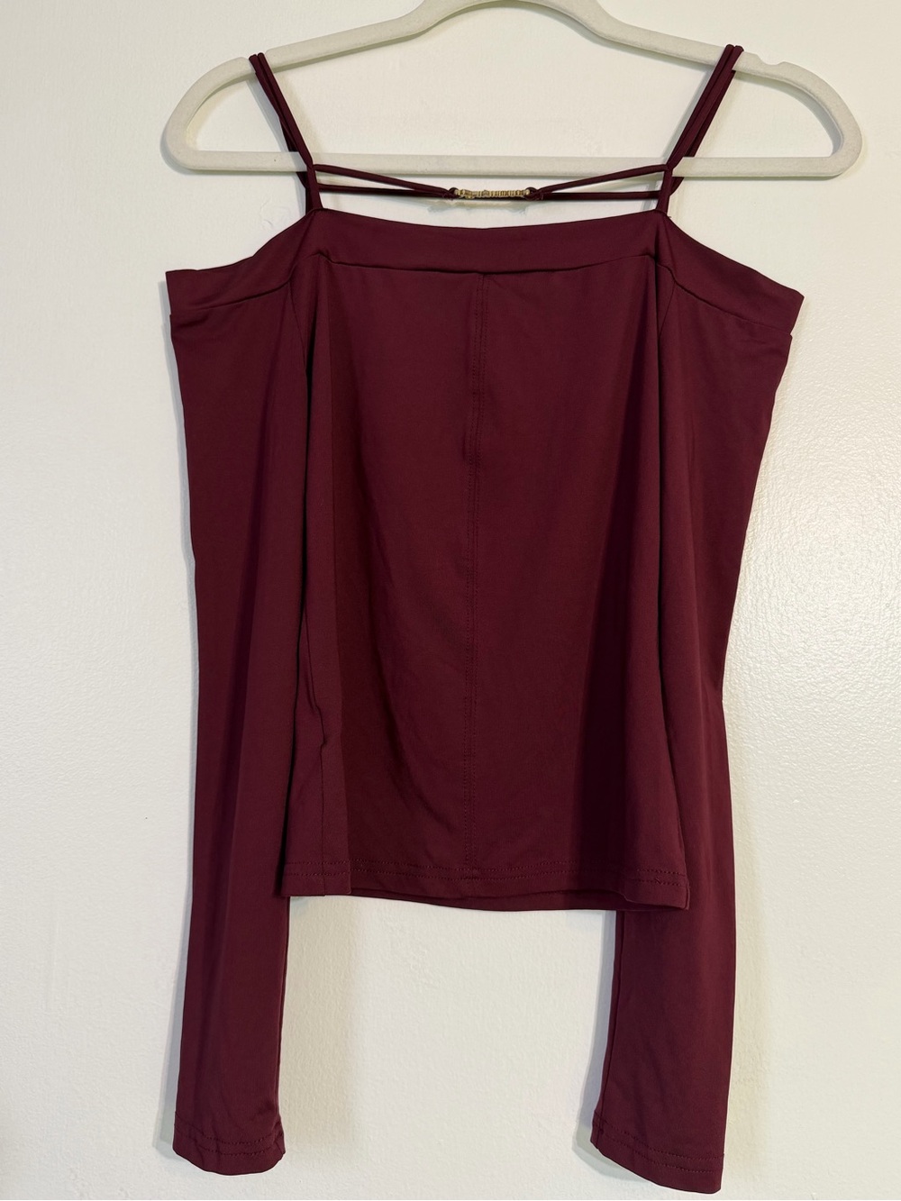 Women’s Burgundy Strappy Camisole Tank